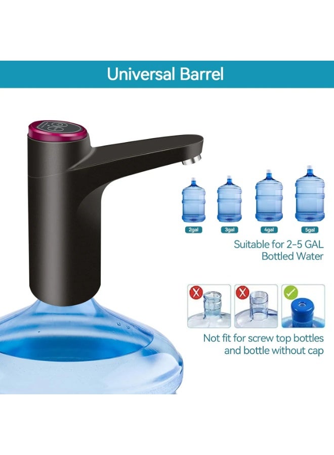 أزتيكو موزع مياه كهربائي يعمل بمضخة زجاجات - مضخة مياه قابلة لإعادة الشحن سعة 5 جالونات للمنزل والمكتب والمطبخ، موزع مياه يعمل بالبطارية - Image 4